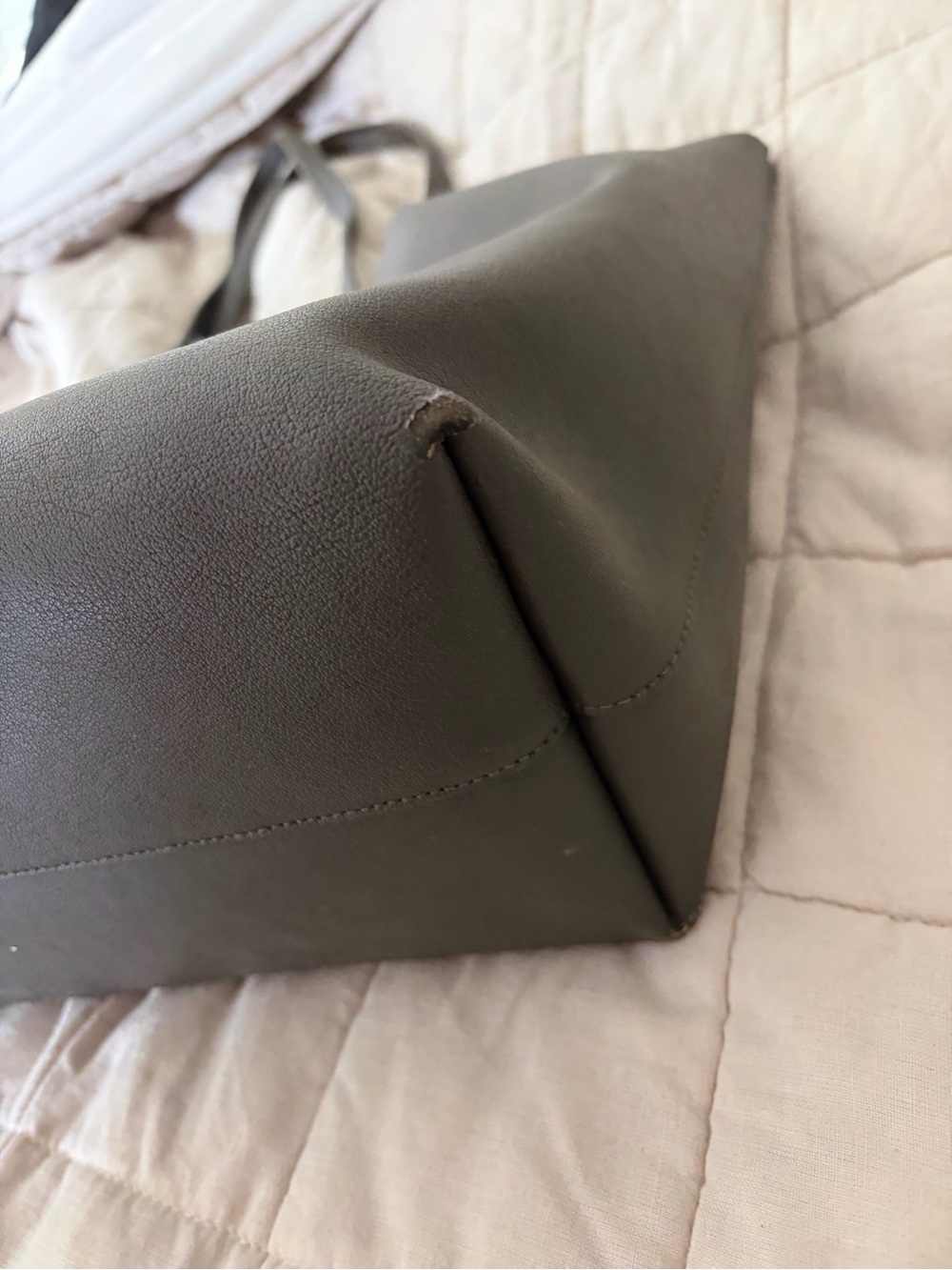 Saint Laurent charcoal Leather Tote Bag - Picture 4 of 5